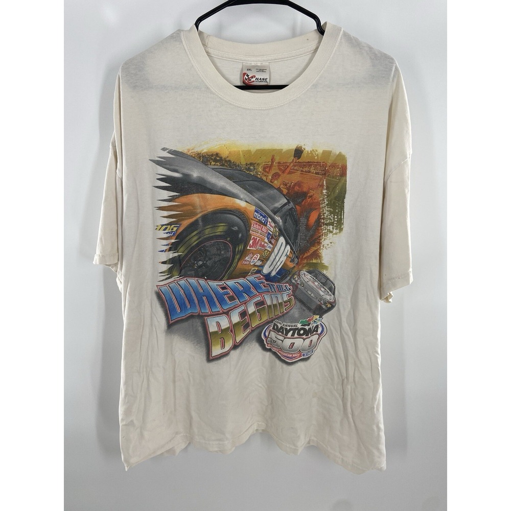 Daytona 500 2006 48th Annual‎ Graphic T-Shirt 2XL White Short Sleeve